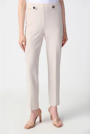 Joseph Ribkoff Button Accents Pull On Straight Pants 241149