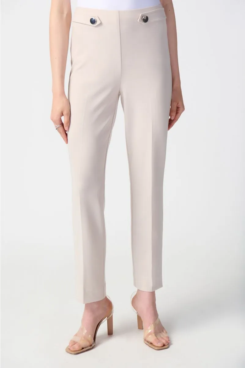 Joseph Ribkoff Button Accents Pull On Straight Pants 241149