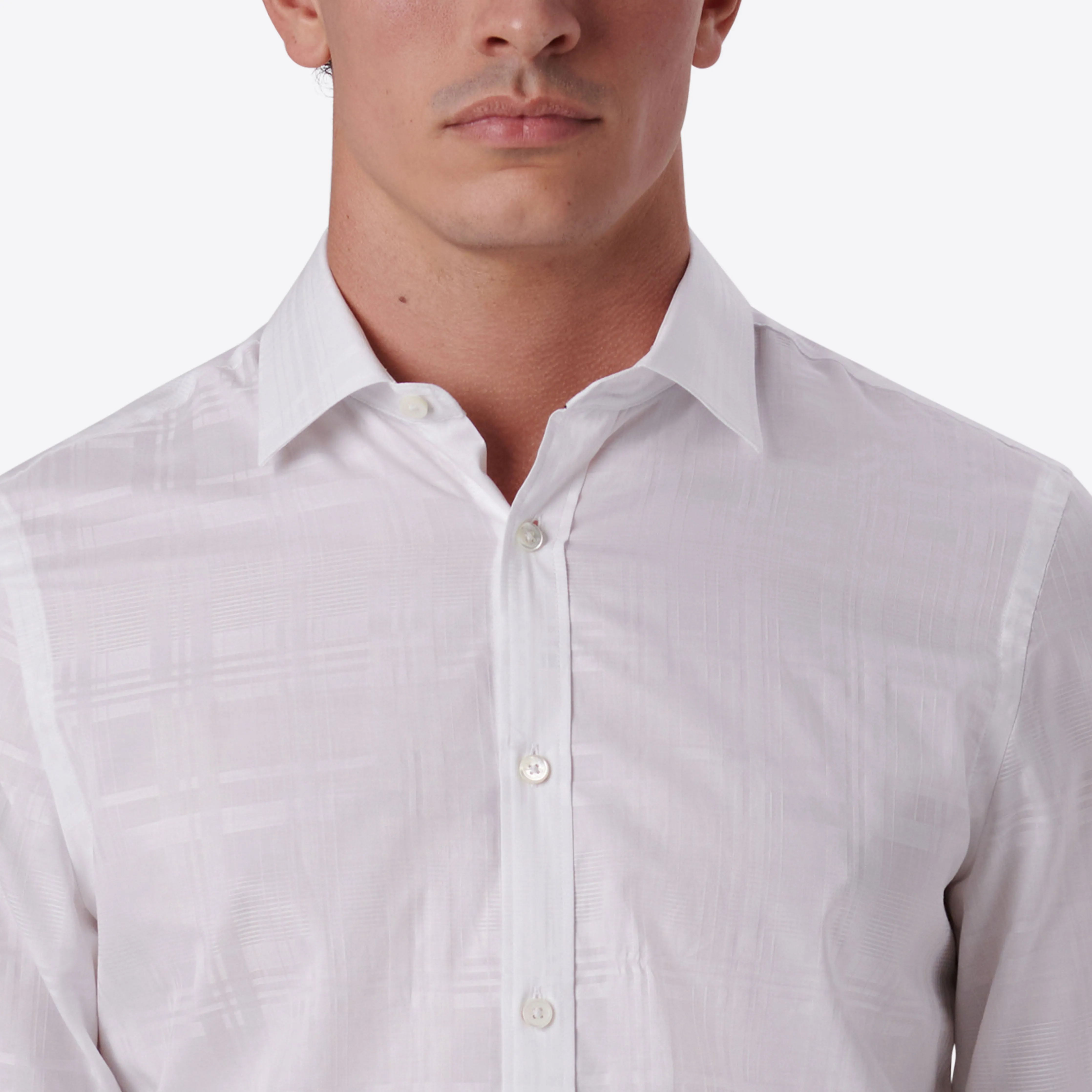 Julian Tonal Plaid Jacquard Shirt