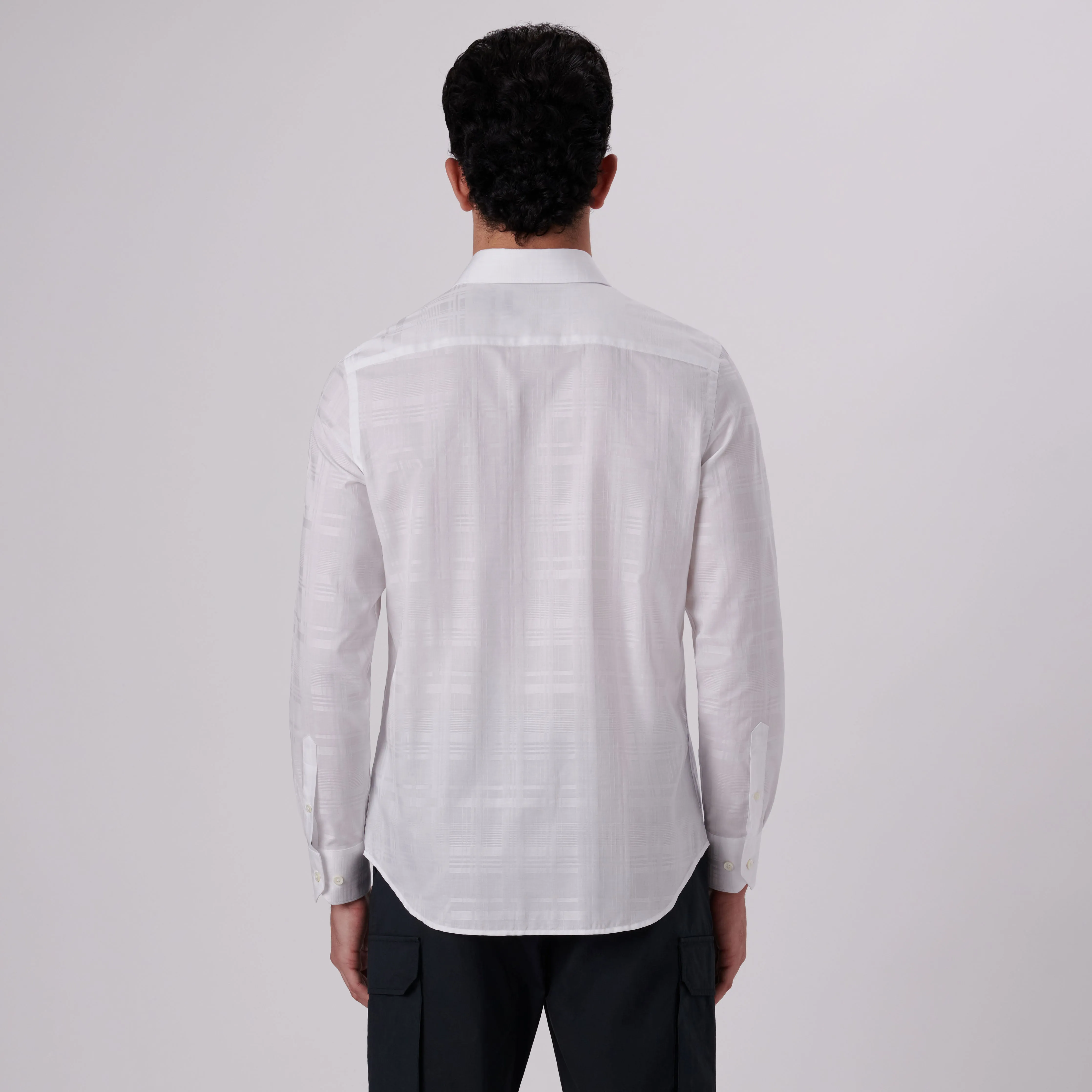 Julian Tonal Plaid Jacquard Shirt