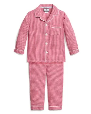 Kids Classic Pajamas Red Mini Gingham