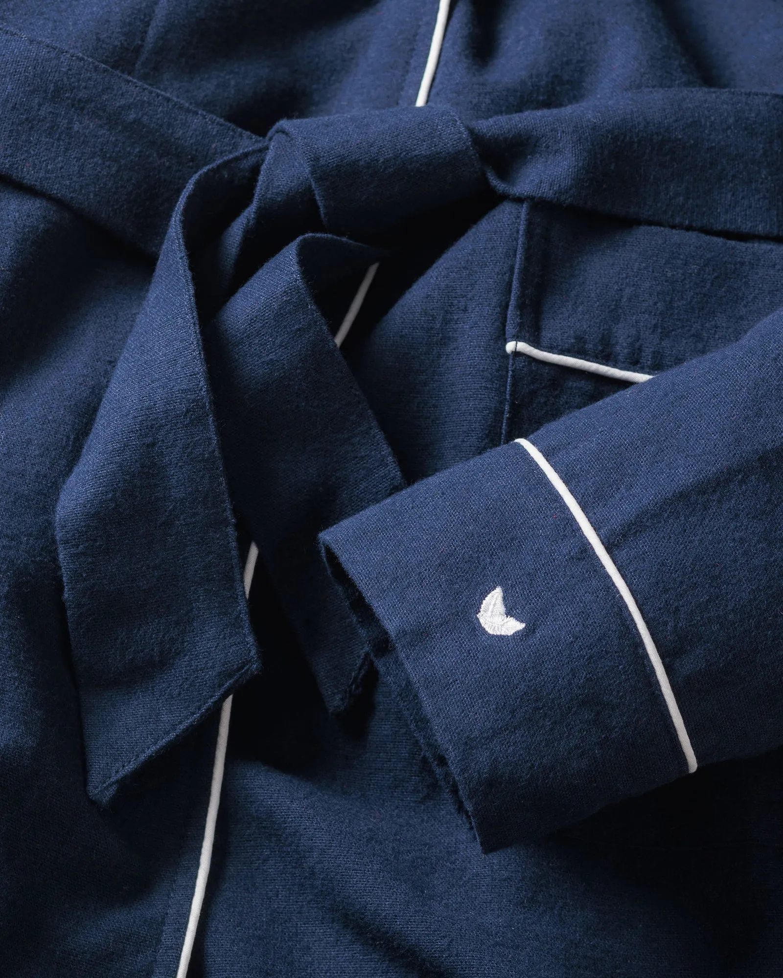 Kid's Navy Flannel Robe