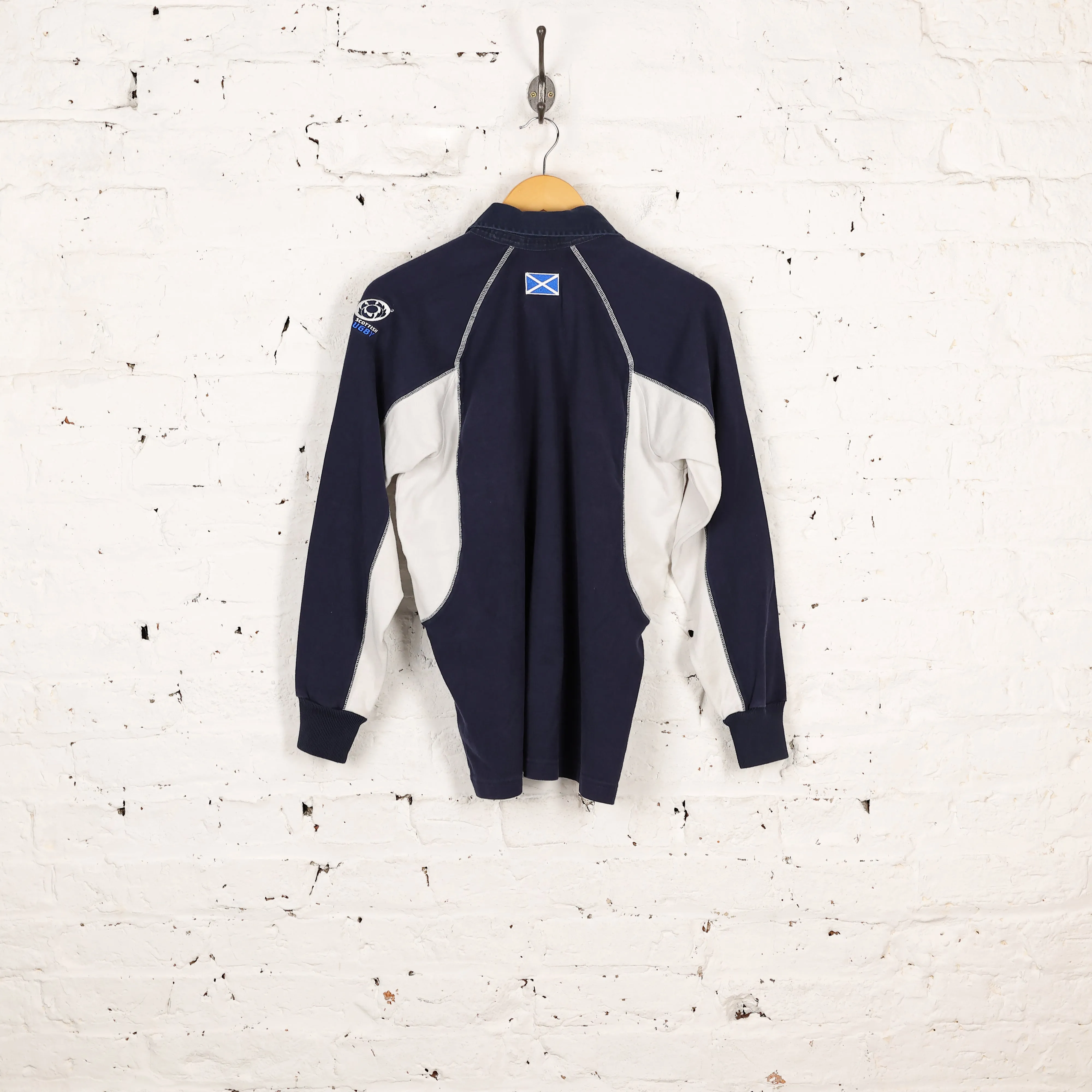 Kids Scotland 2005 Canterbury Long Sleeve Rugby Shirt - Blue - L Boys