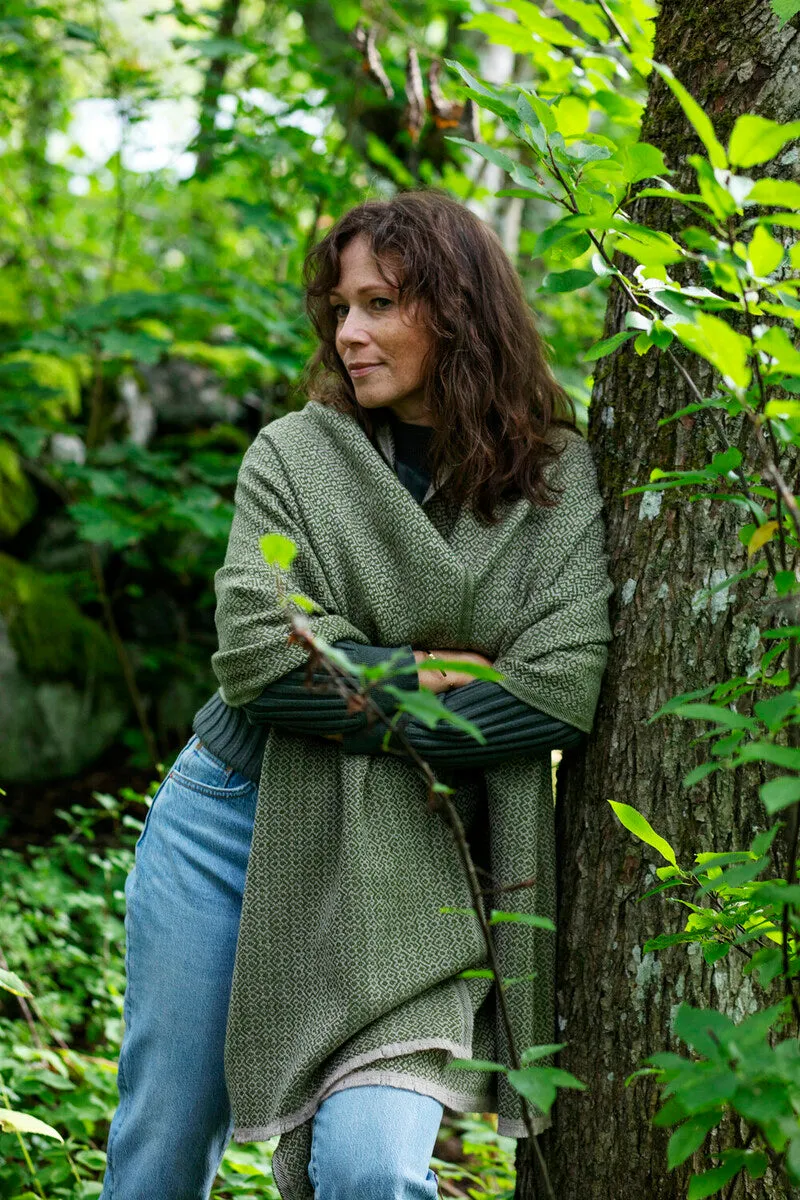 Koli Super Soft Merino Scarf, Beige-Olive