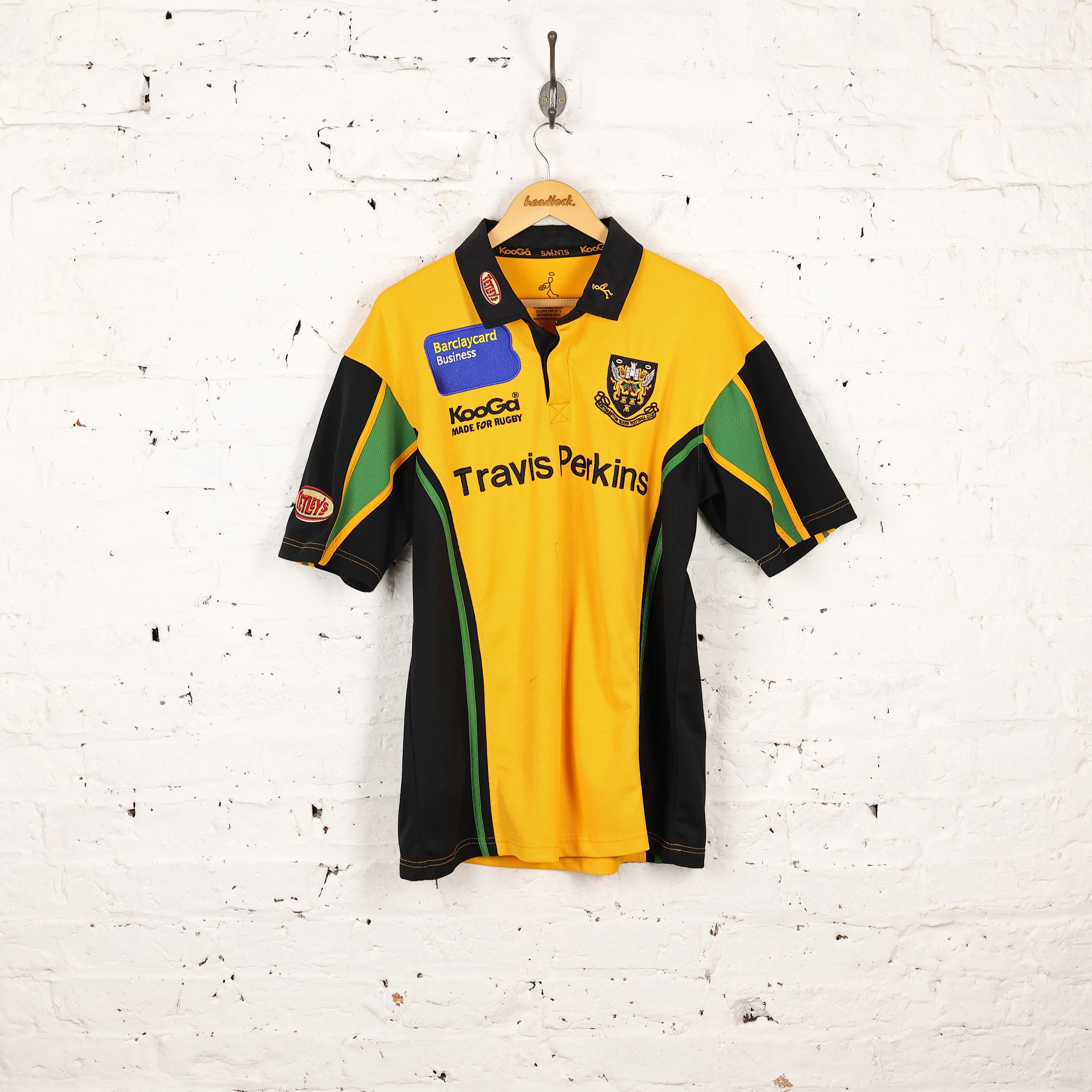 Kooga Northampton 2005 Away Rugby Shirt - Yellow - L
