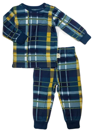 Kozi & Co Hunter & Gold Plaid L/S Pajama Set