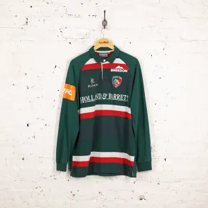 Kukri Leicester Tigers Long Sleeve Rugby Shirt - XXL - Green