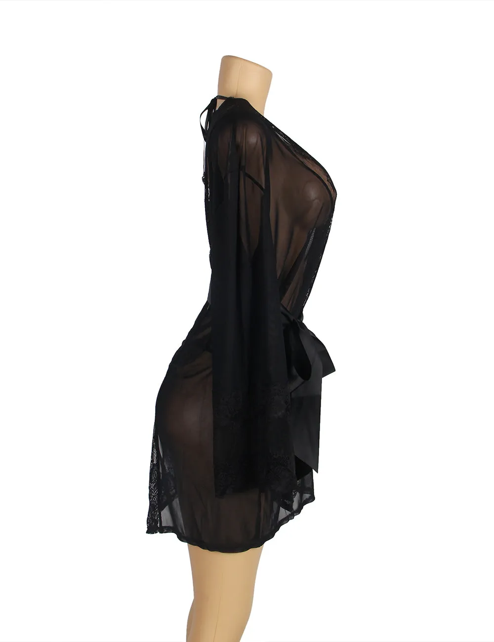 LACE AND MESH ROBE EGYPT WITH G-STRING