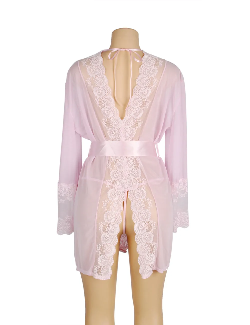 LACE AND MESH ROBE EGYPT WITH G-STRING
