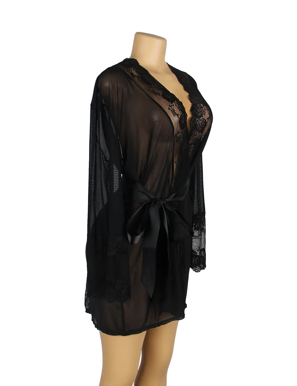 LACE AND MESH ROBE EGYPT WITH G-STRING