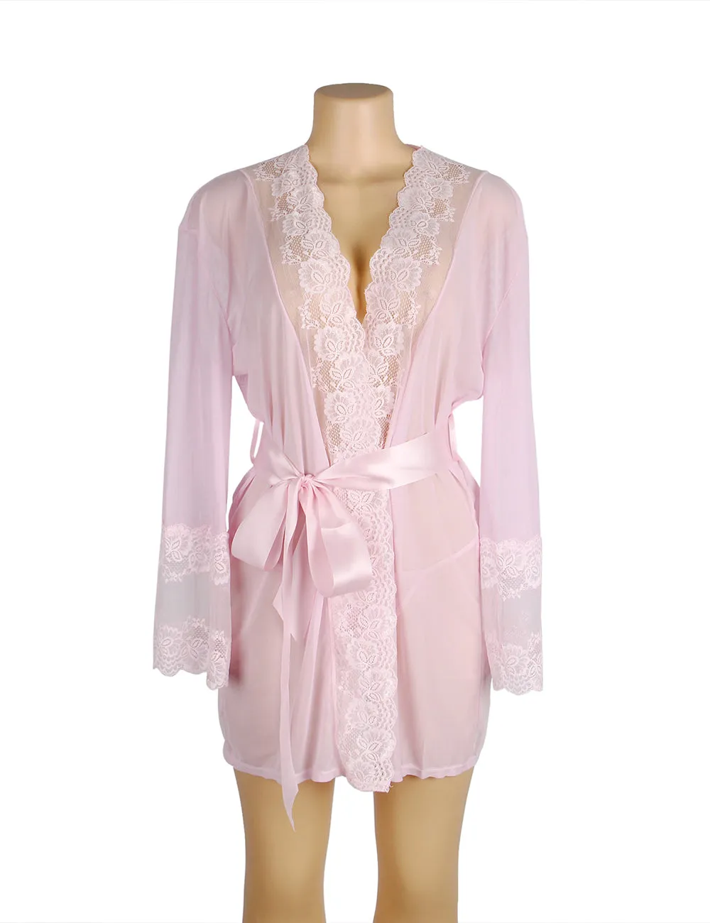 LACE AND MESH ROBE EGYPT WITH G-STRING