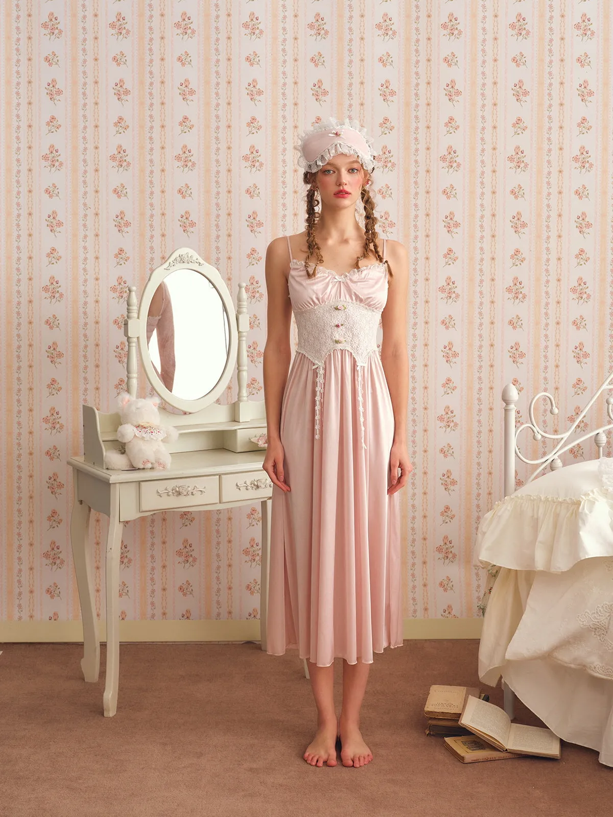 Lace Blooming Reverie Nightdress Set