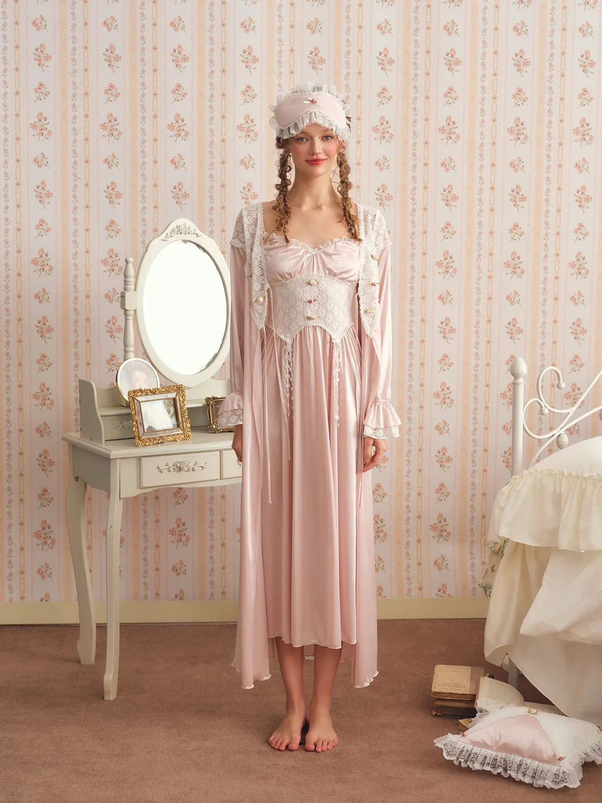 Lace Blooming Reverie Nightdress Set