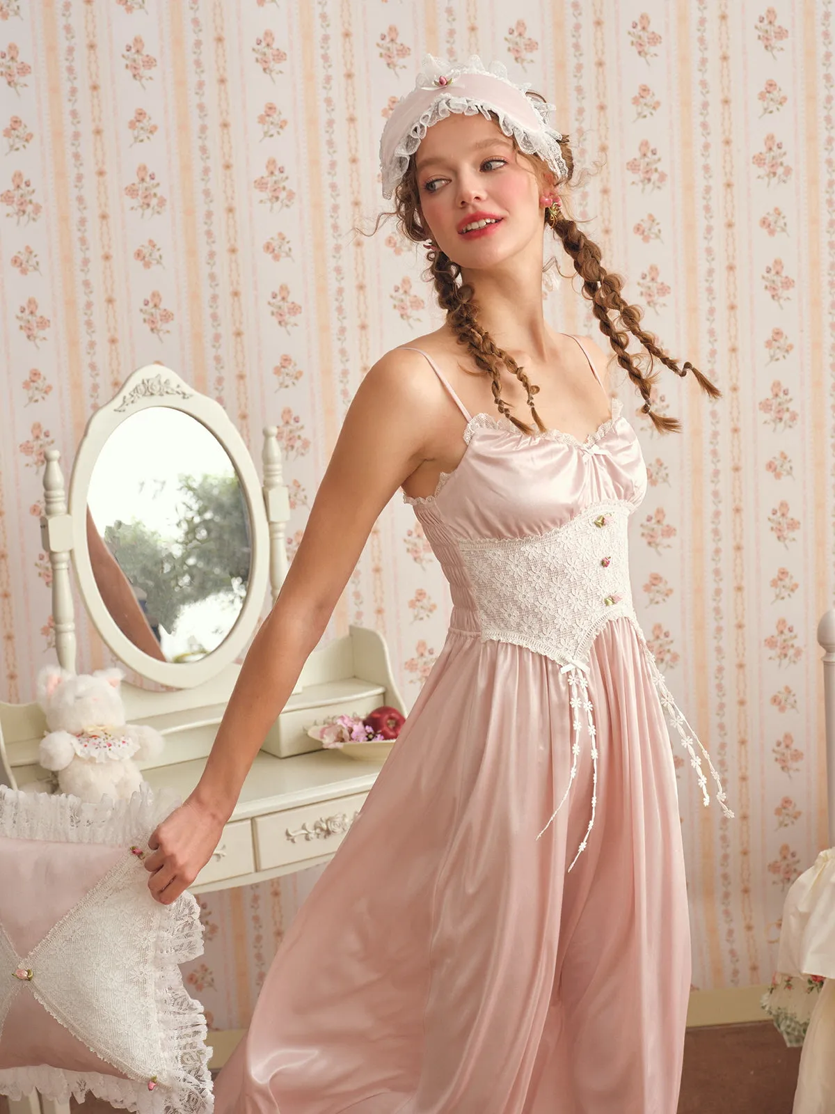 Lace Blooming Reverie Nightdress Set