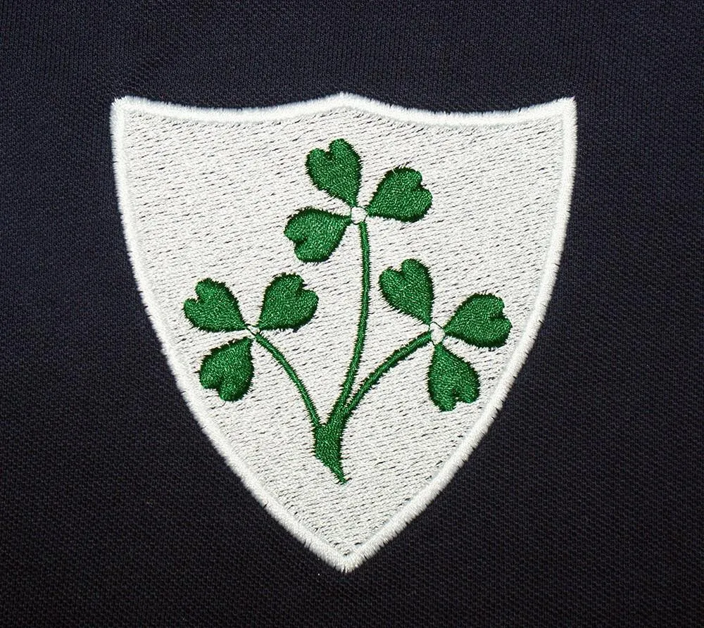 Ladies Ireland EIRE Rugby Vintage Style Long Sleeve Rugby Shirt with Free Personalisation