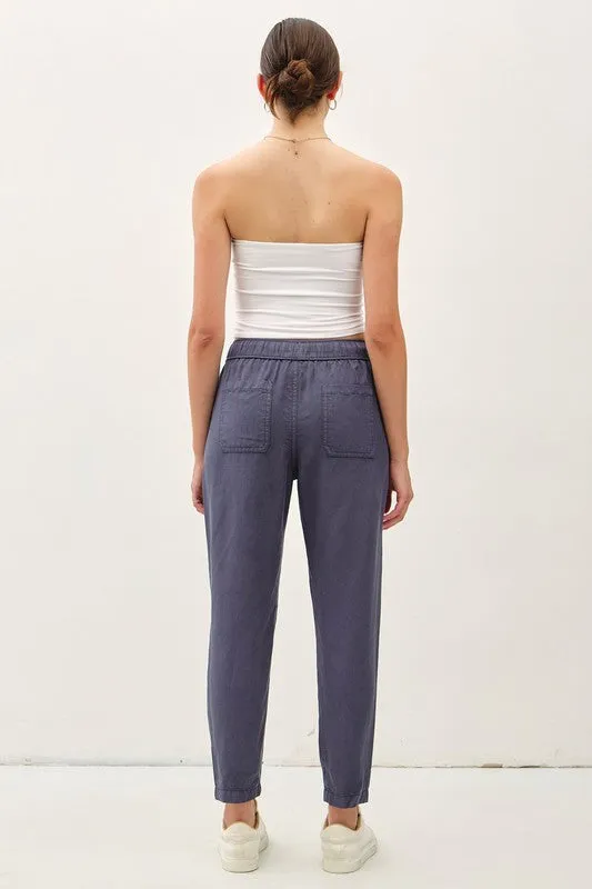 Lara Drawstring Tencel Ankle Pant