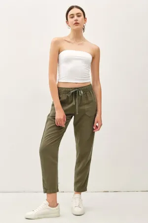 Lara Drawstring Tencel Ankle Pant