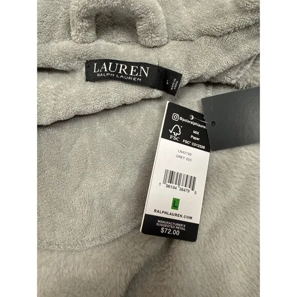 Lauren Ralph Lauren Womens Sleepwear Short Robe Size Large