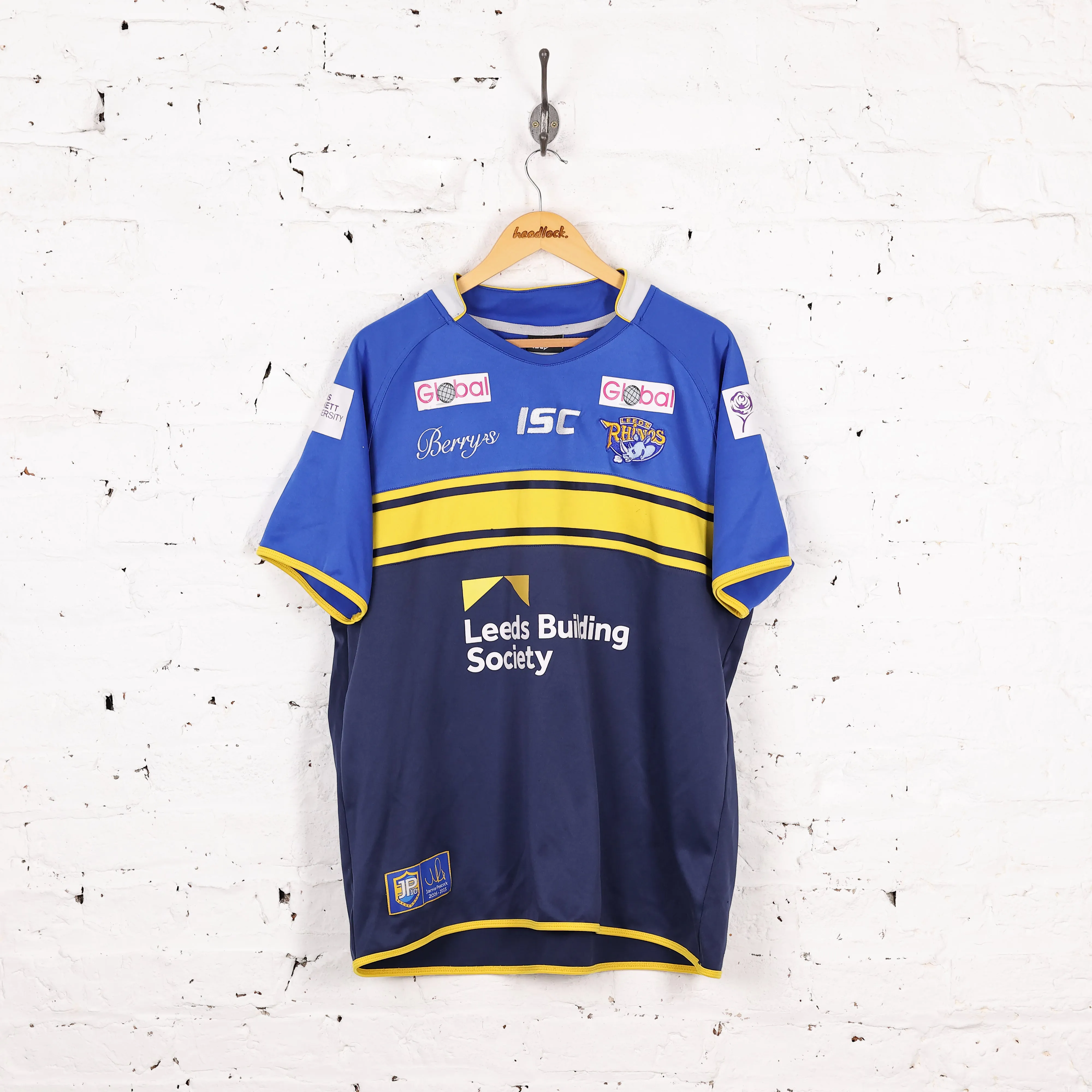 Leeds Rhinos ISC Rugby Shirt - Blue - XXL