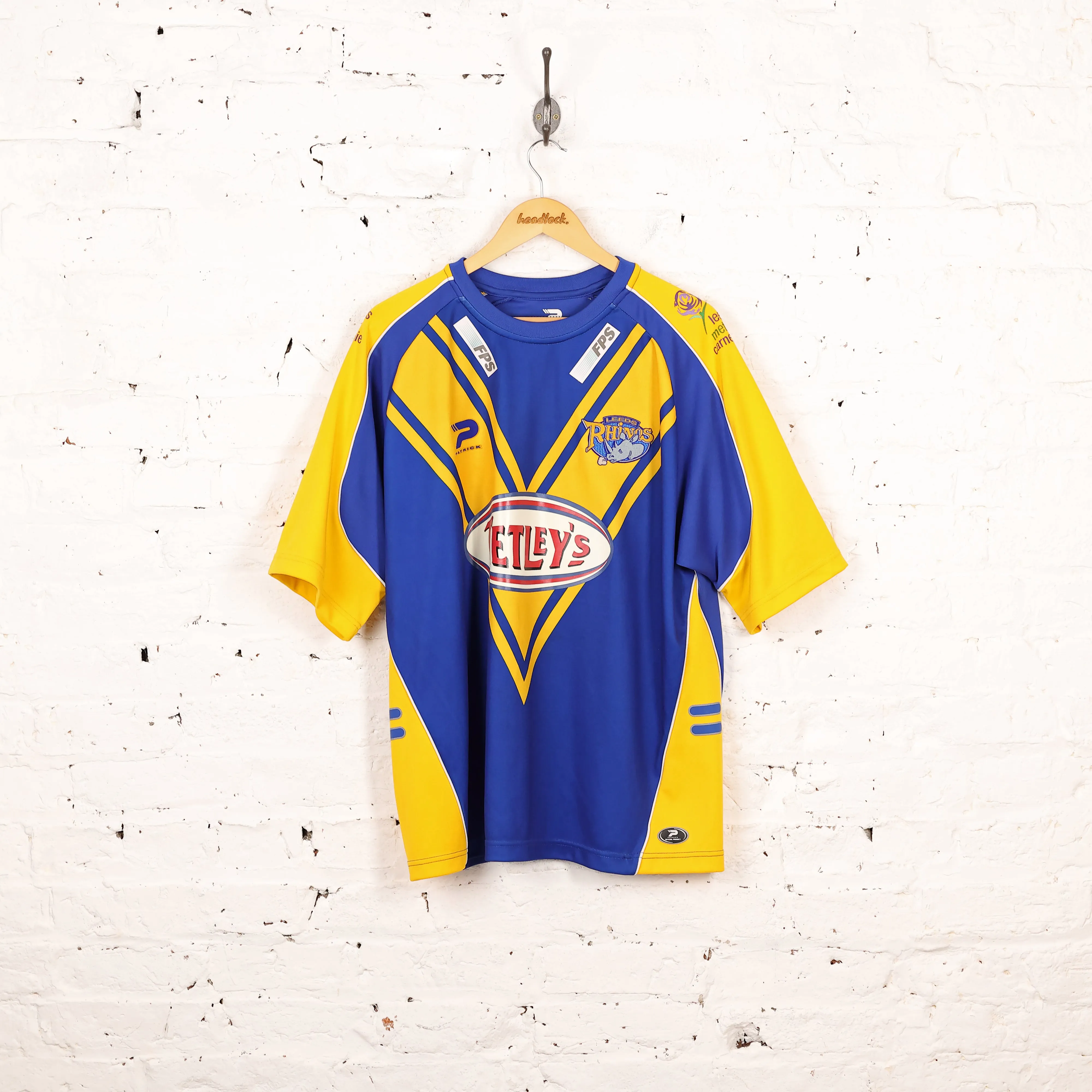 Leeds Rhinos Patrick Home Rugby Shirt - Blue - XXL