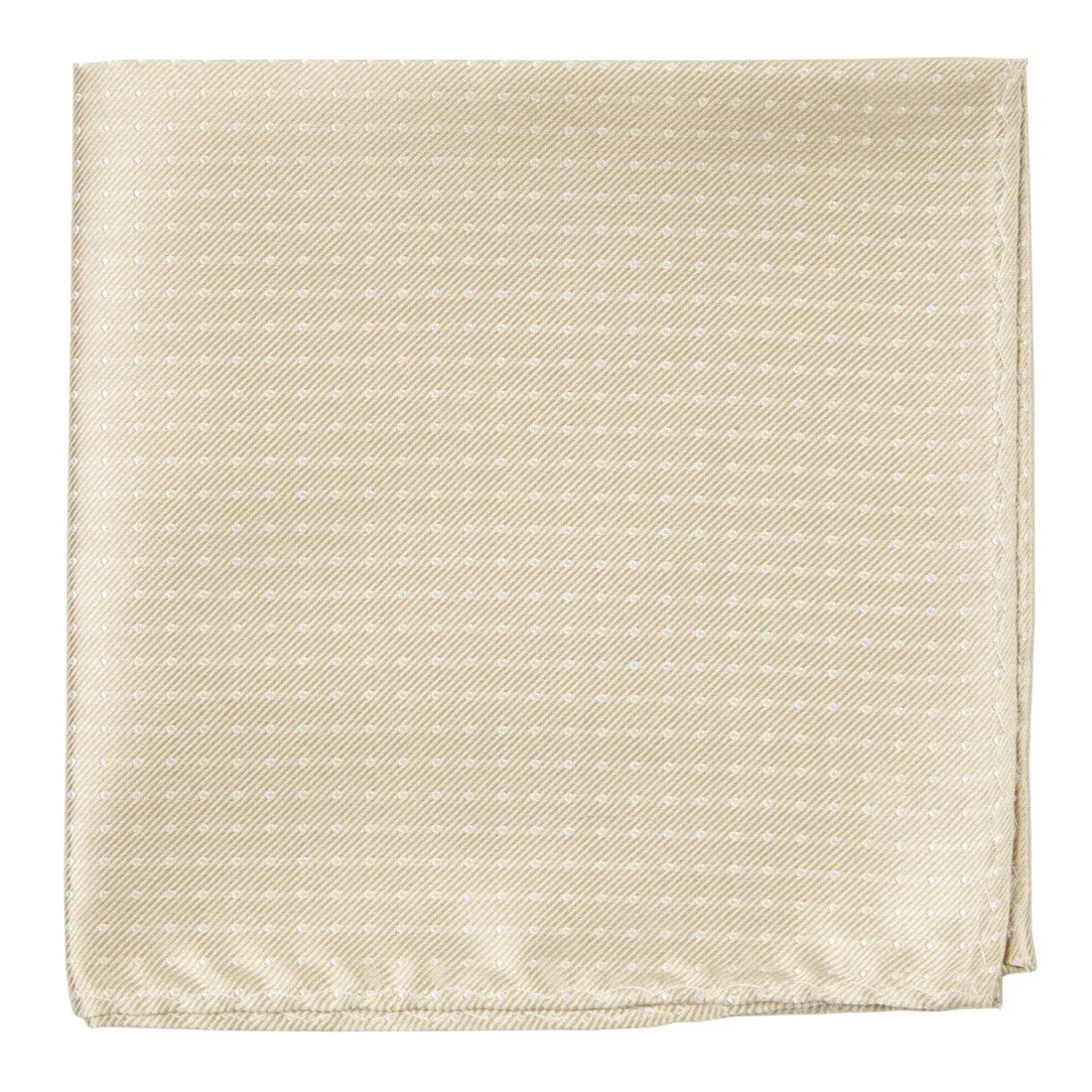 Light Champagne Mini Dots Pocket Square