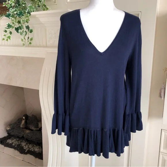 Lilly Pulitzer Navy Adela Sweater New Size L
