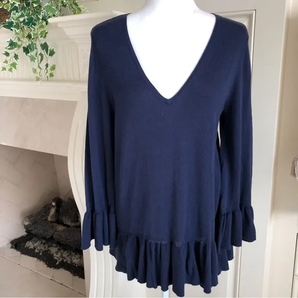 Lilly Pulitzer Navy Adela Sweater New Size L