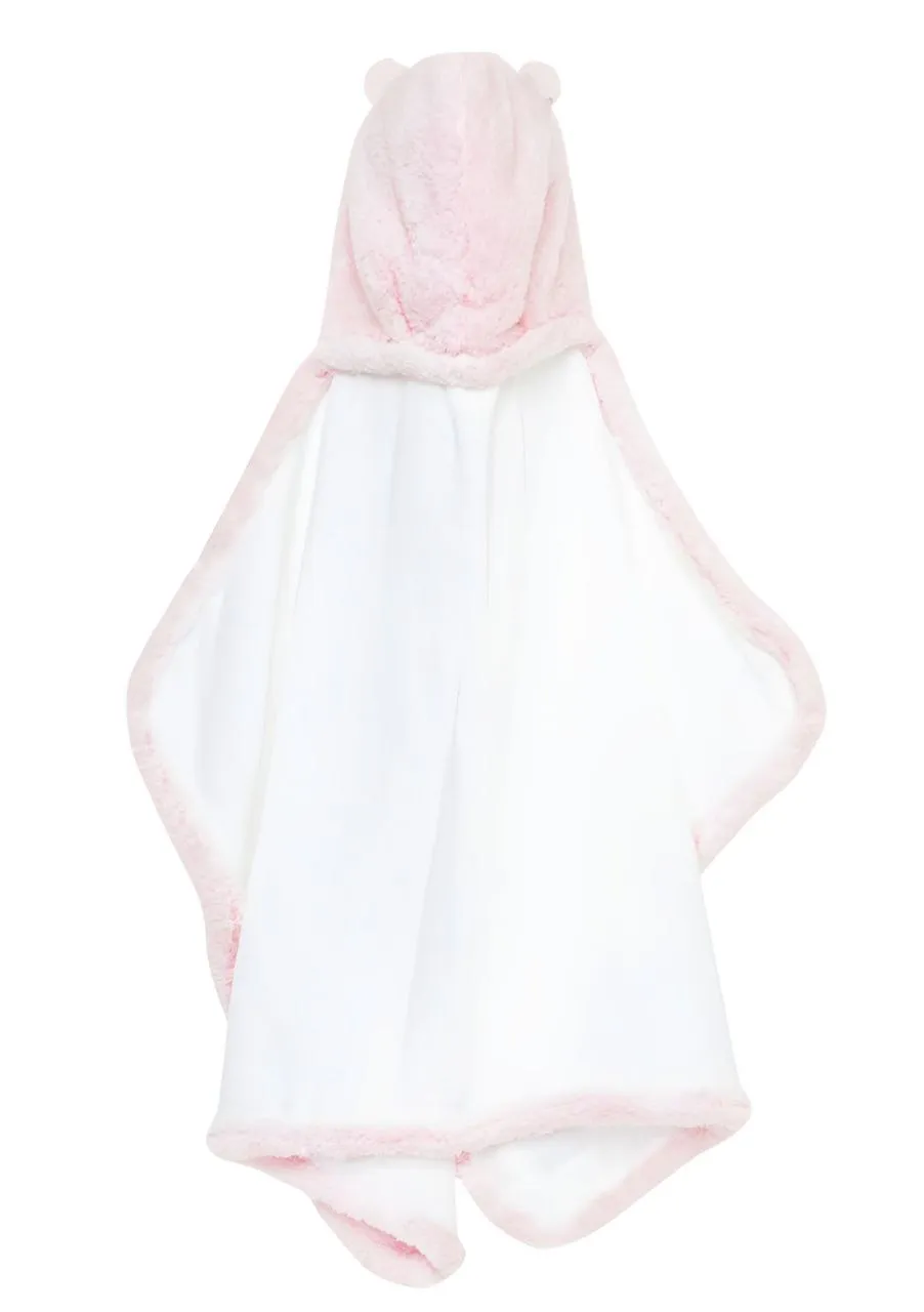 LITTLE GIRAFFE Baby's Pink Cotton Chenille Plush Bath Towel Robe One Size NWT