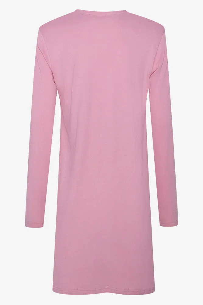Long Sleeve Sleepshirt Pink