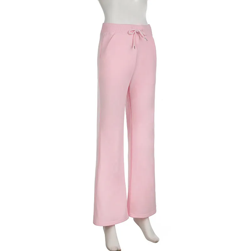 Loose Straight Leg Wide Leg Pants