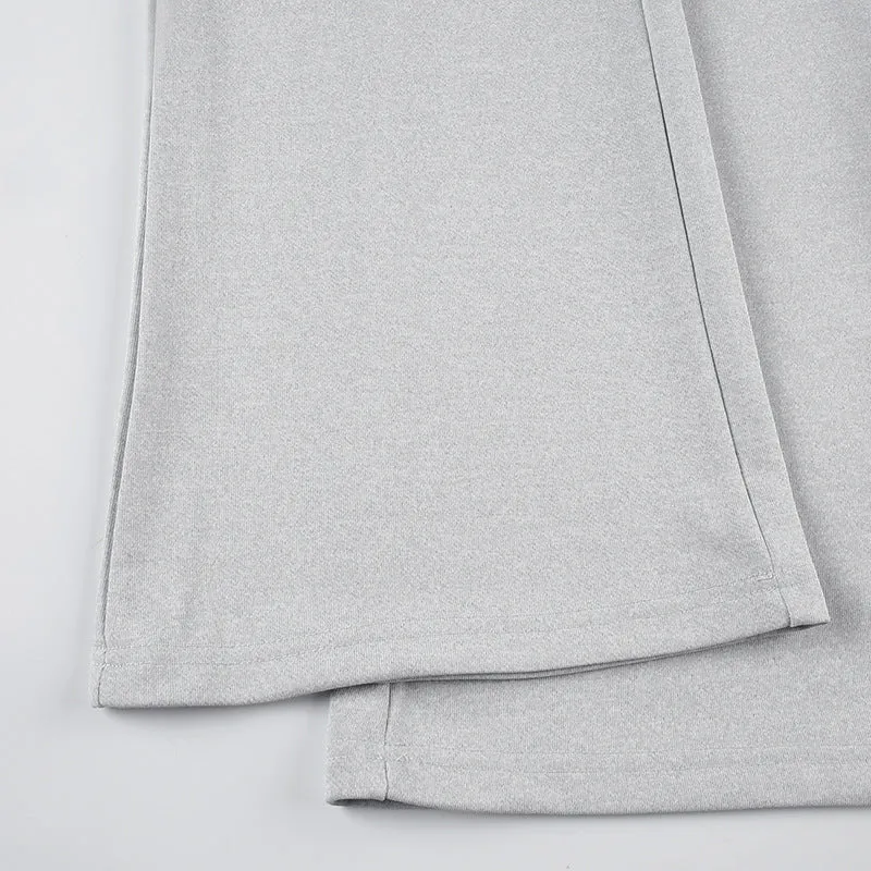 Loose Straight Leg Wide Leg Pants