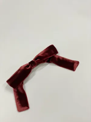 Lyn Velvet Bow Barrette (more colors available)