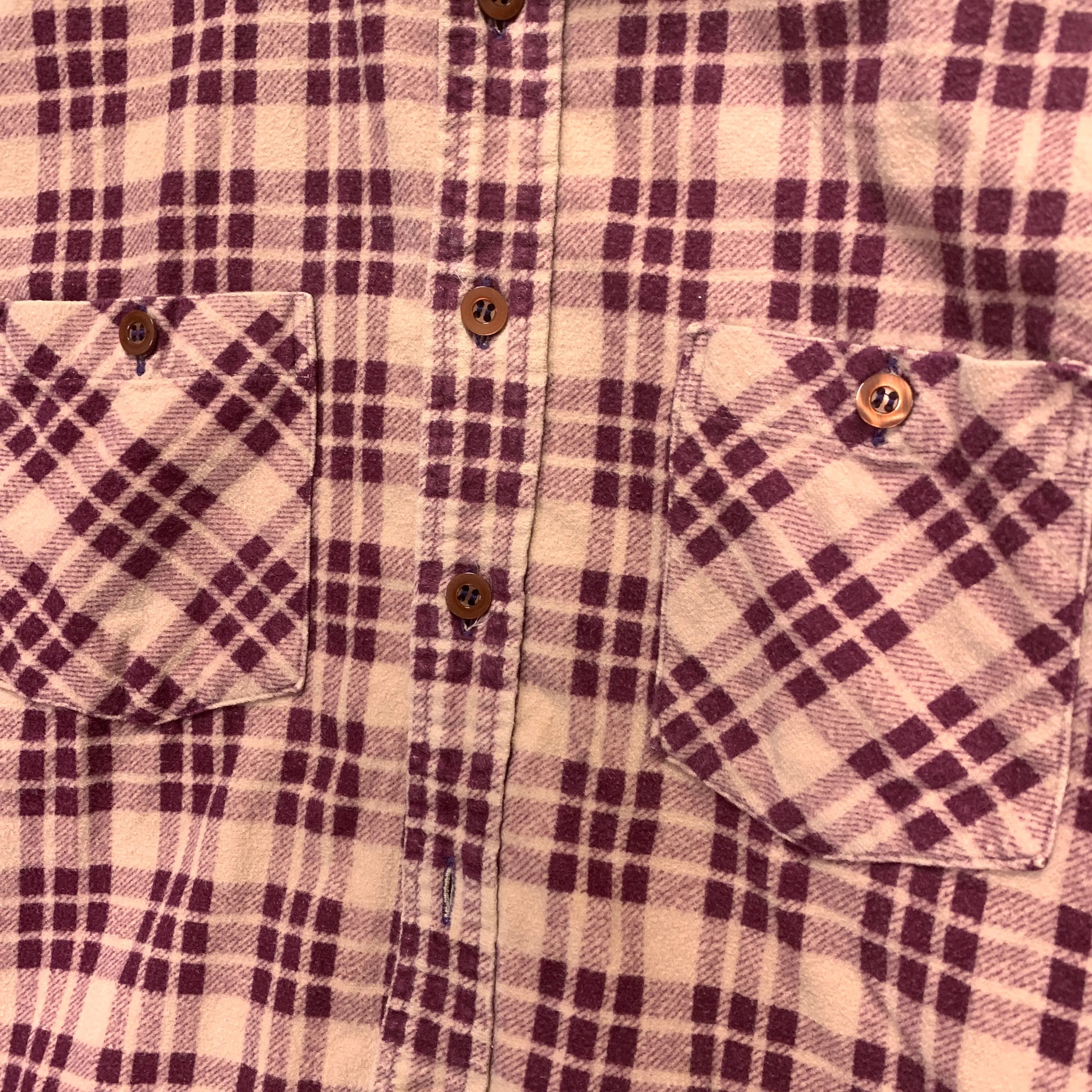 [M] Needles Plaid Flannel BD Shirt