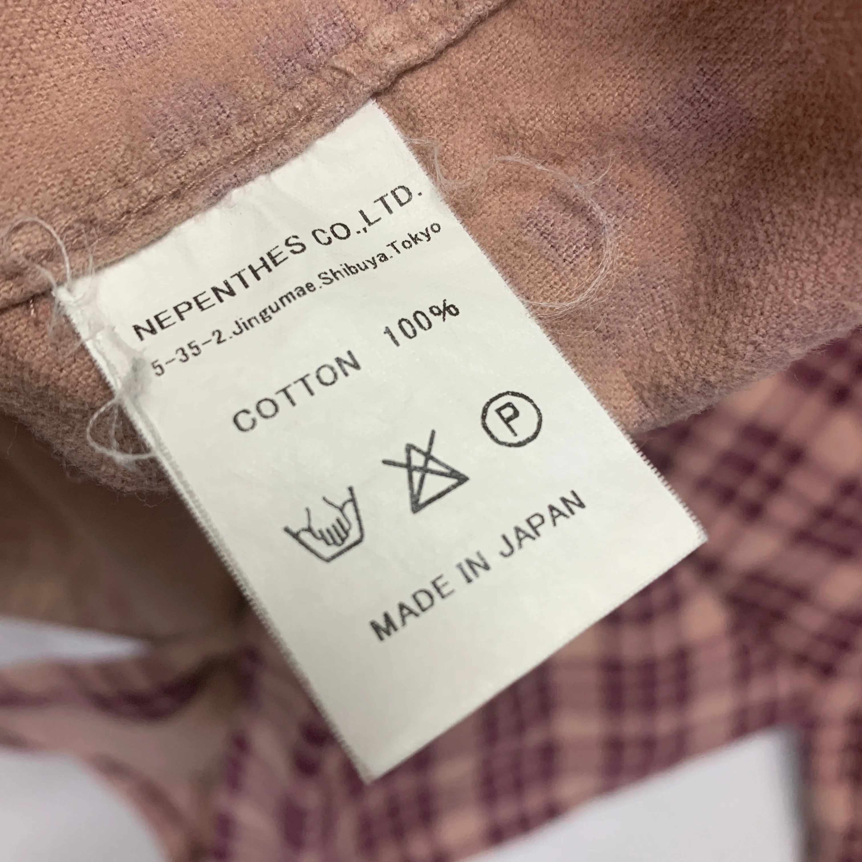 [M] Needles Plaid Flannel BD Shirt