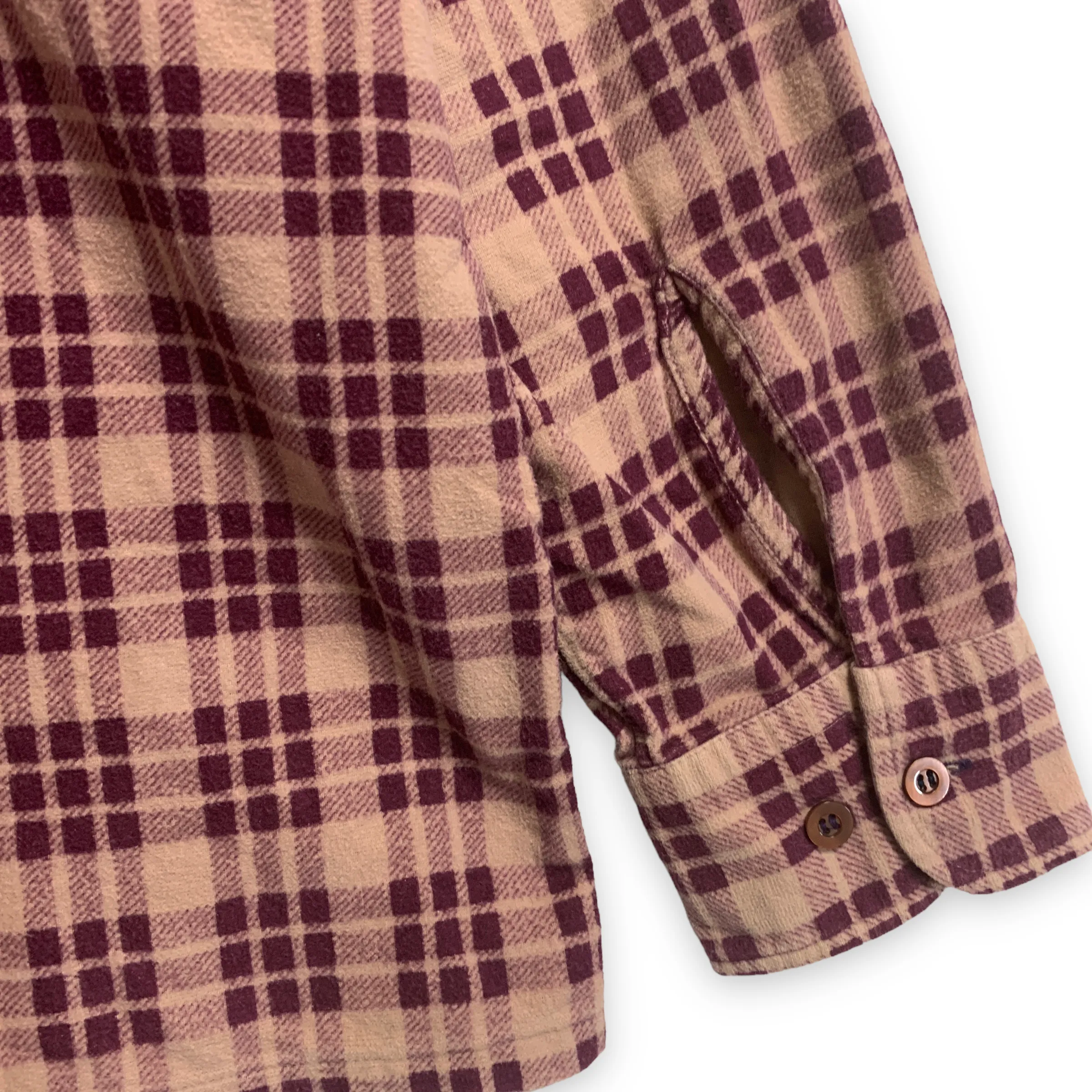[M] Needles Plaid Flannel BD Shirt
