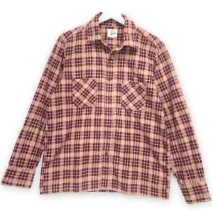 [M] Needles Plaid Flannel BD Shirt