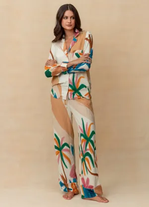 Maaji Almond Bay Dandelion Long Sleeve Pant Set