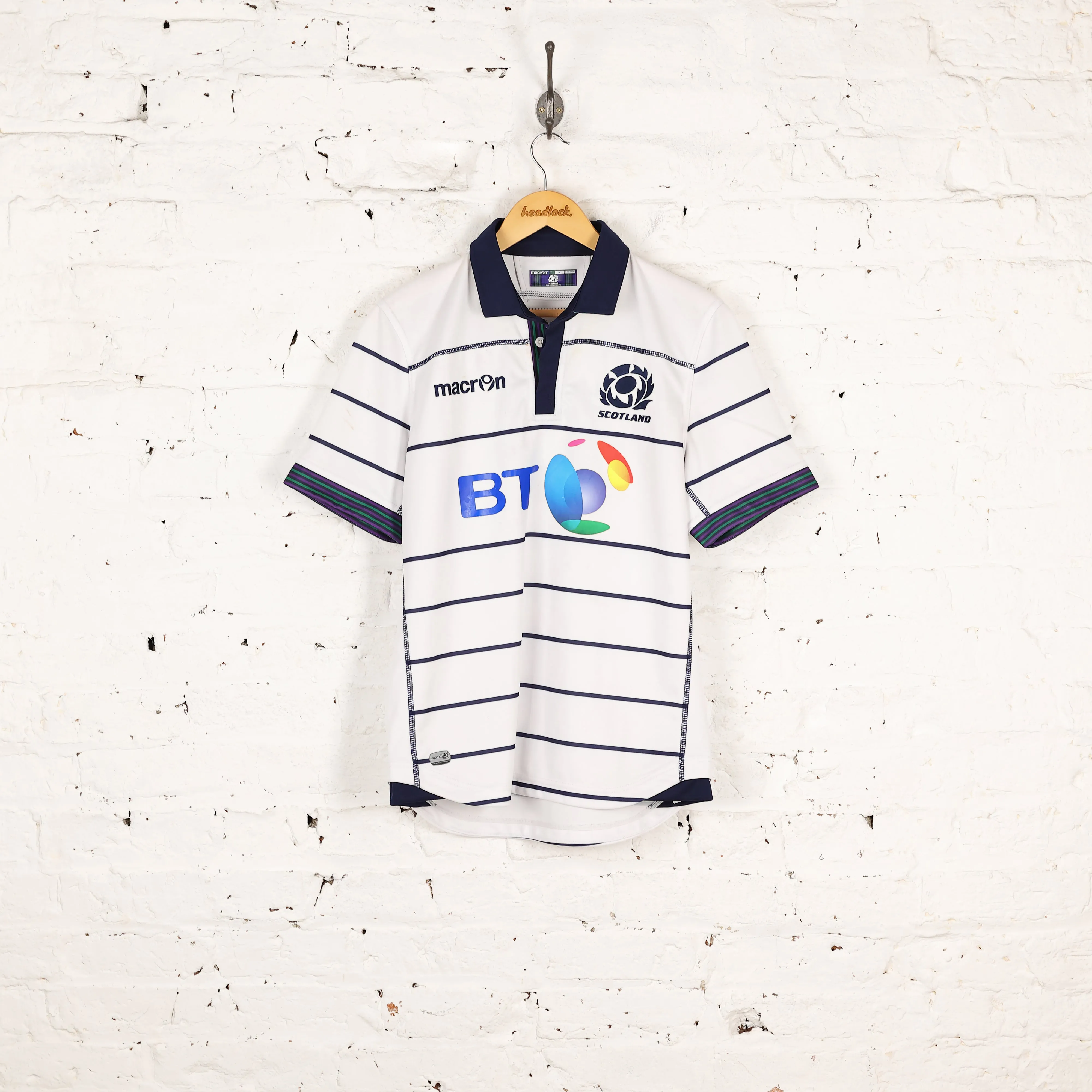 Macron Scotland 2016 Away Rugby Shirt - White - M