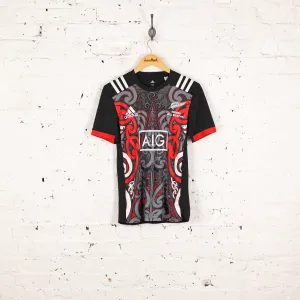 Maori All Blacks New Zealand Rugby Shirt - Black - XS