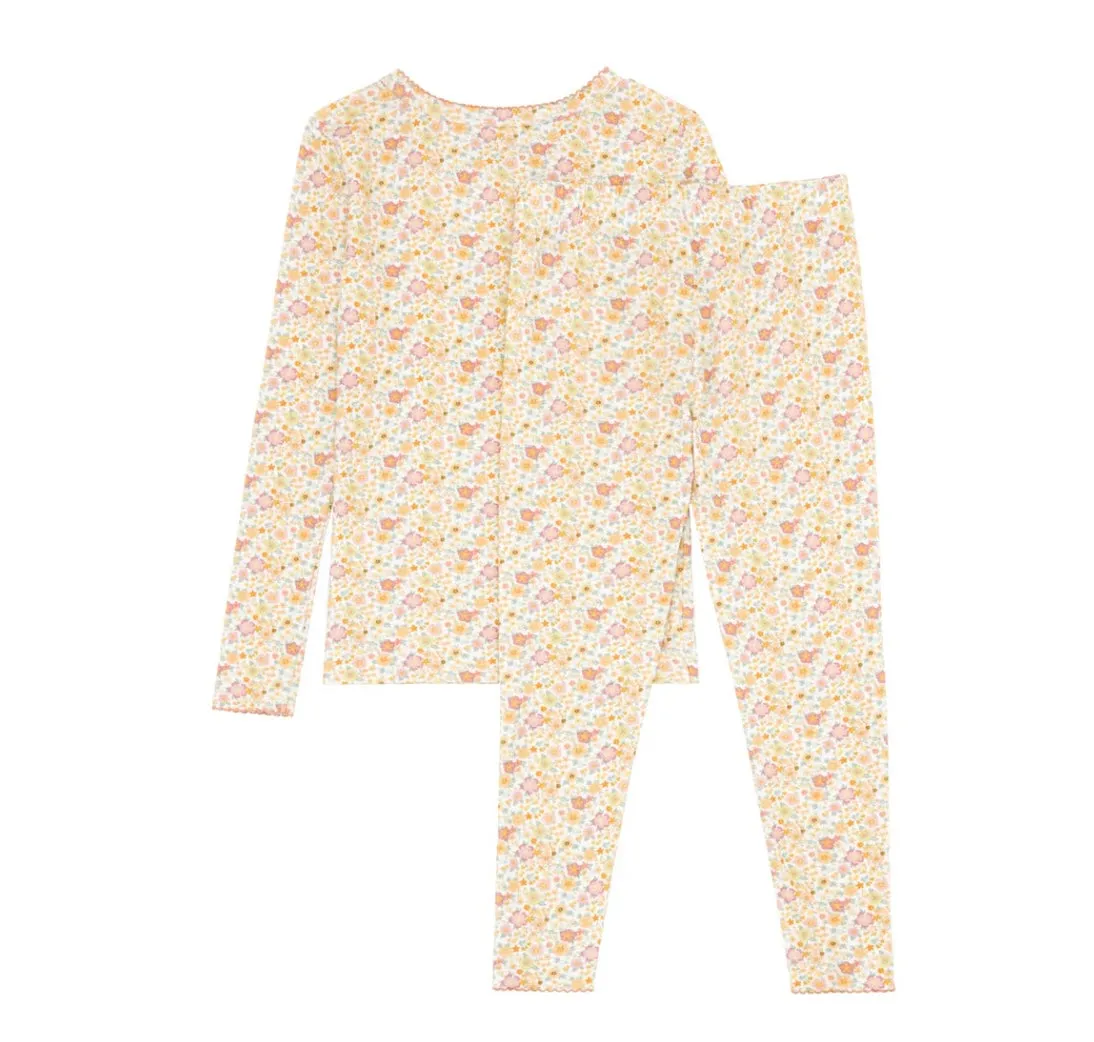 Marigold Floral Pajama Set