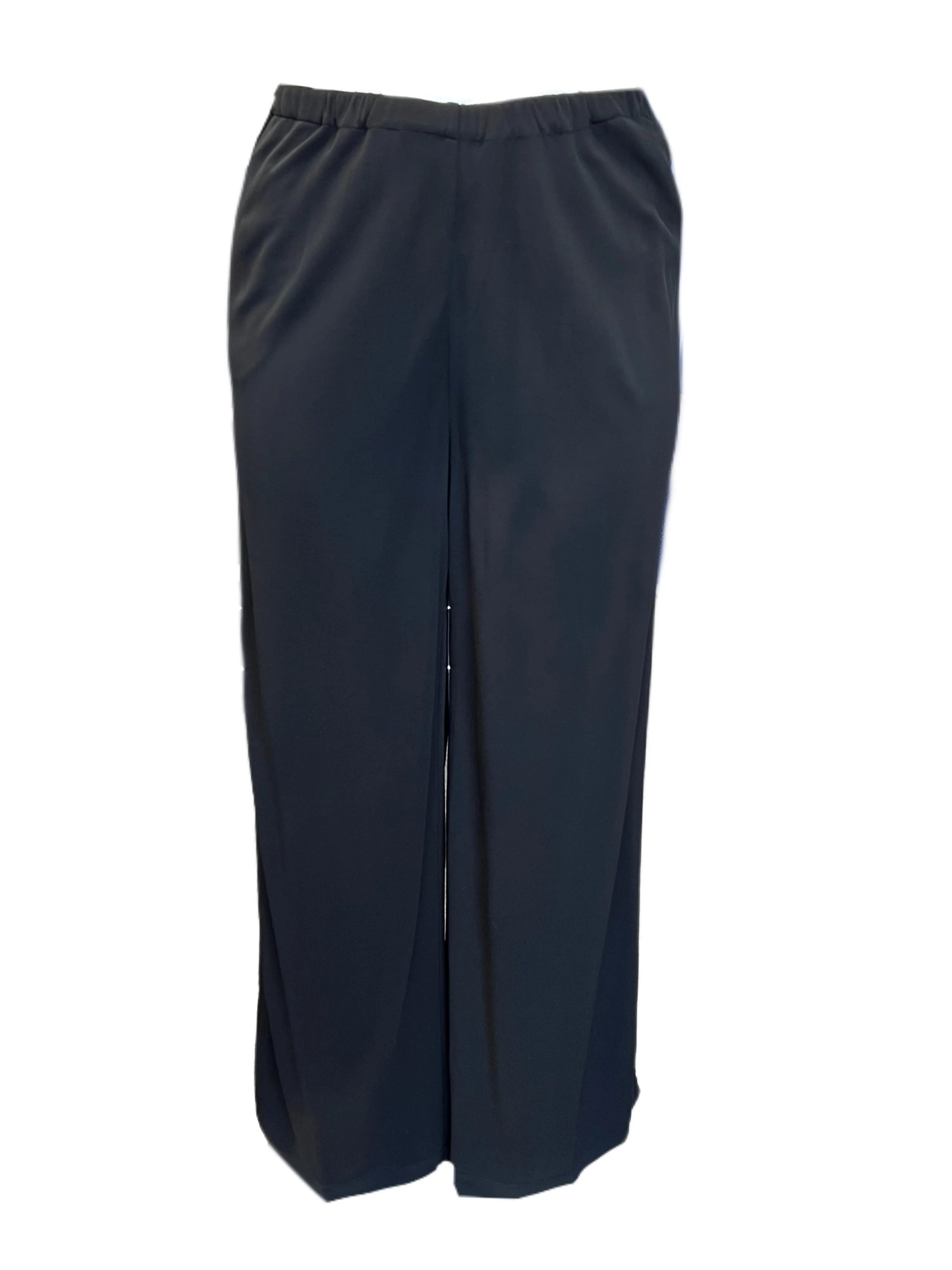 Marina Rinaldi Women's Black Ozono Straight Leg Pants NWT