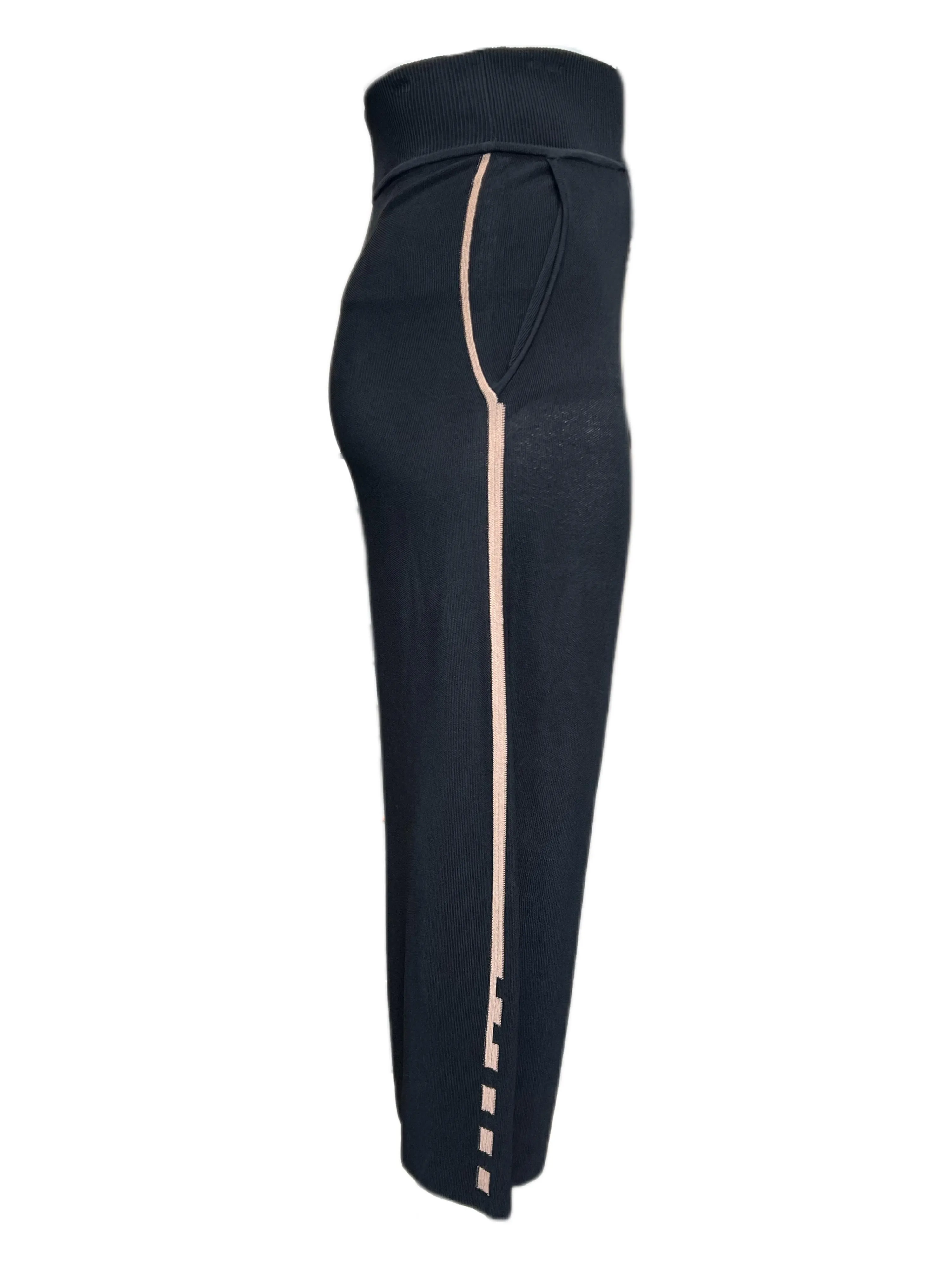 Marina Rinaldi Women's Black Ulrike Straight Leg Pants Size M NWT