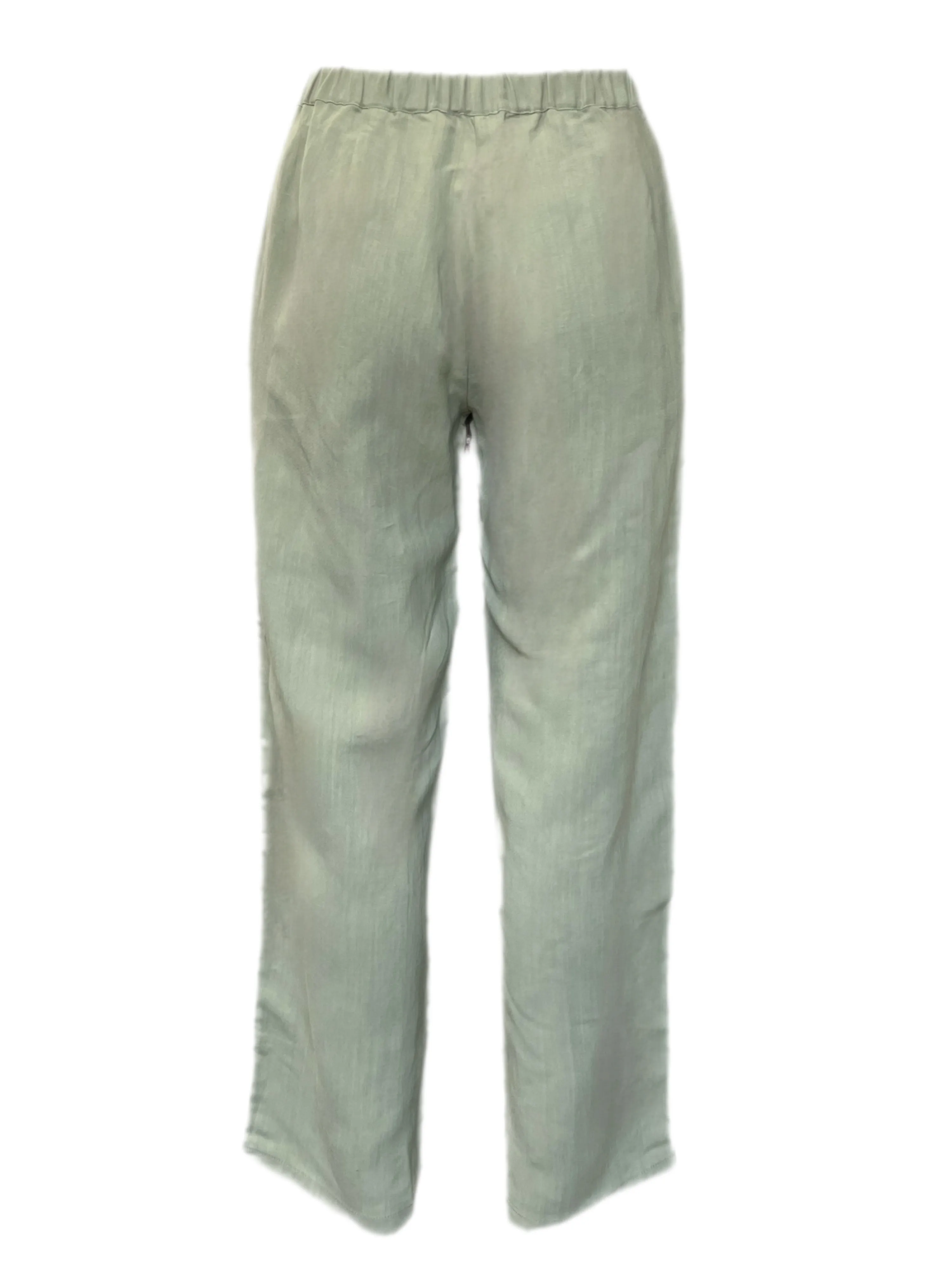 Marina Rinaldi Women's Green Renzo Straight Leg Pants Size 14W/23 NWT