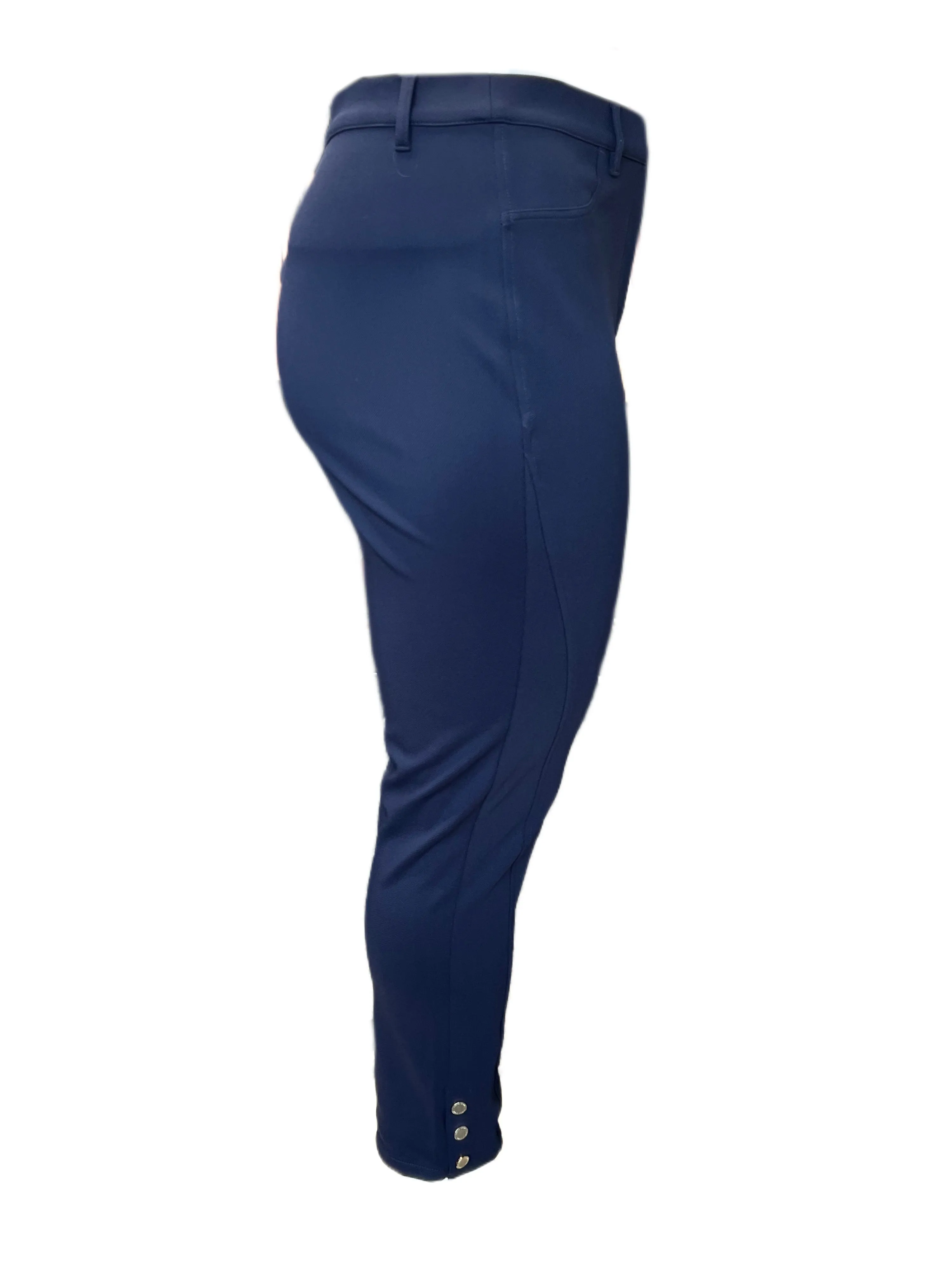 Marina Rinaldi Women's Navy Obrizzo Straight Leg Pants NWT