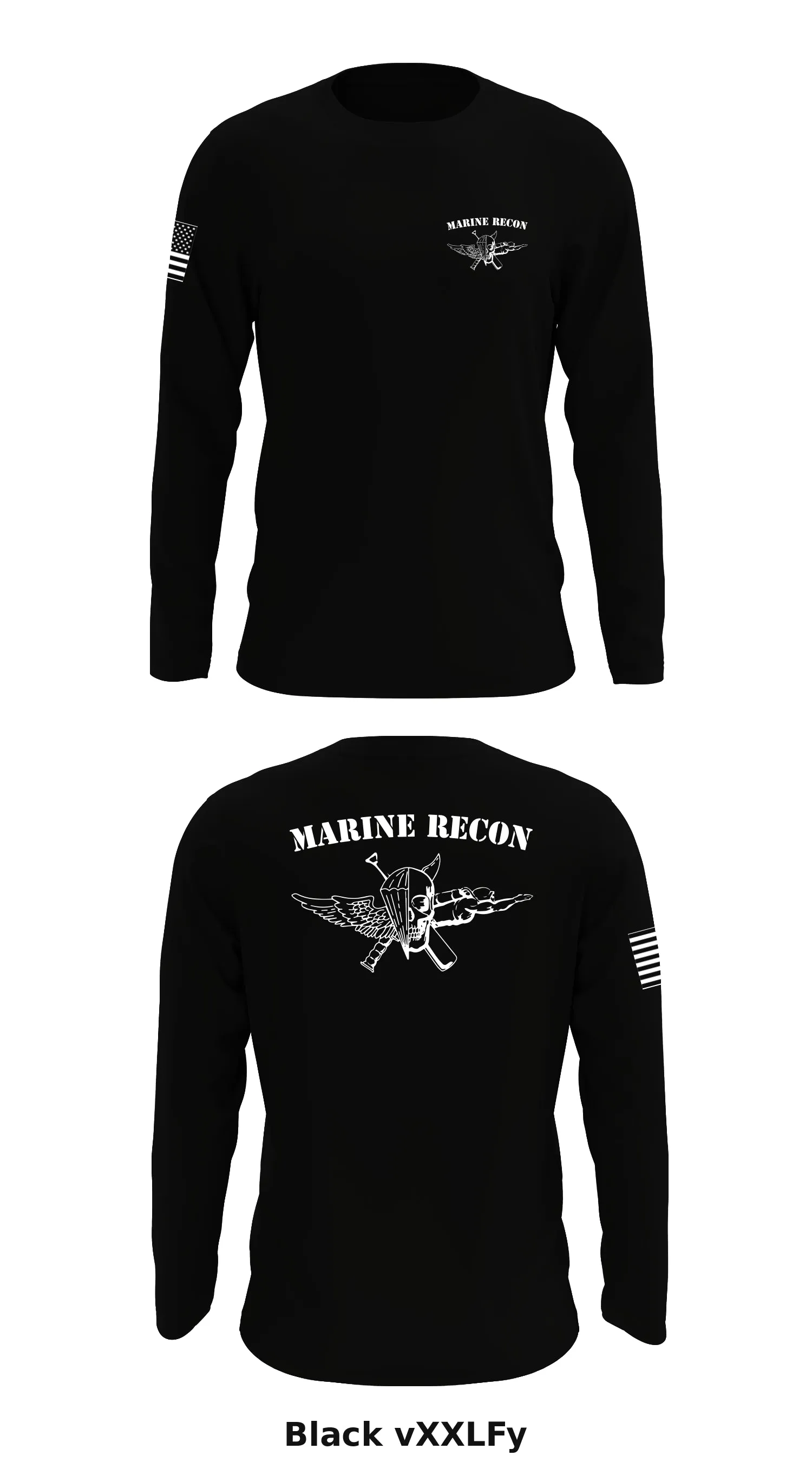 Marine Recon Store 1 Core Men's LS Performance Tee - vXXLFy