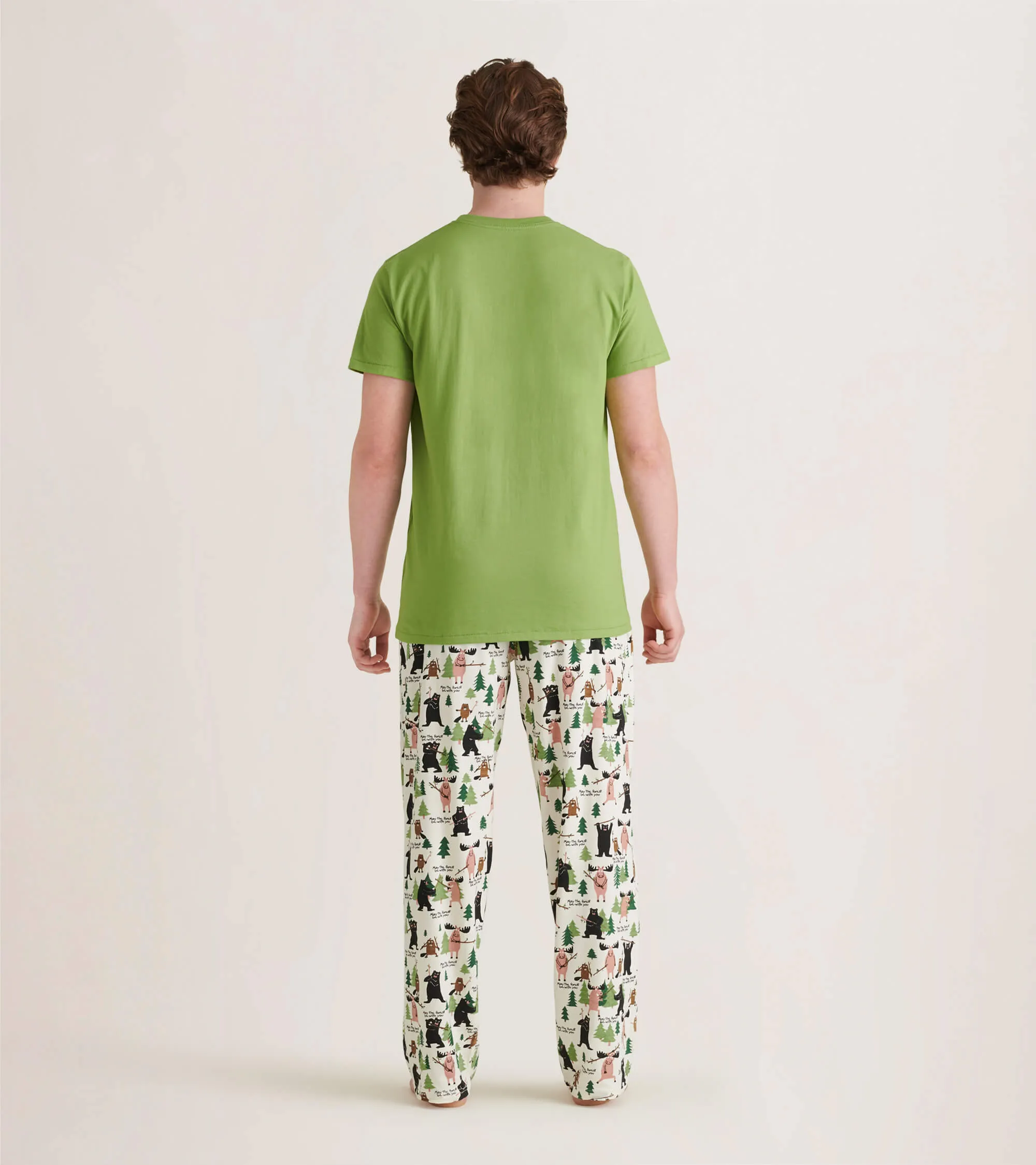 May the Forest Be With You Men's Stretch Cotton Pajama Pants