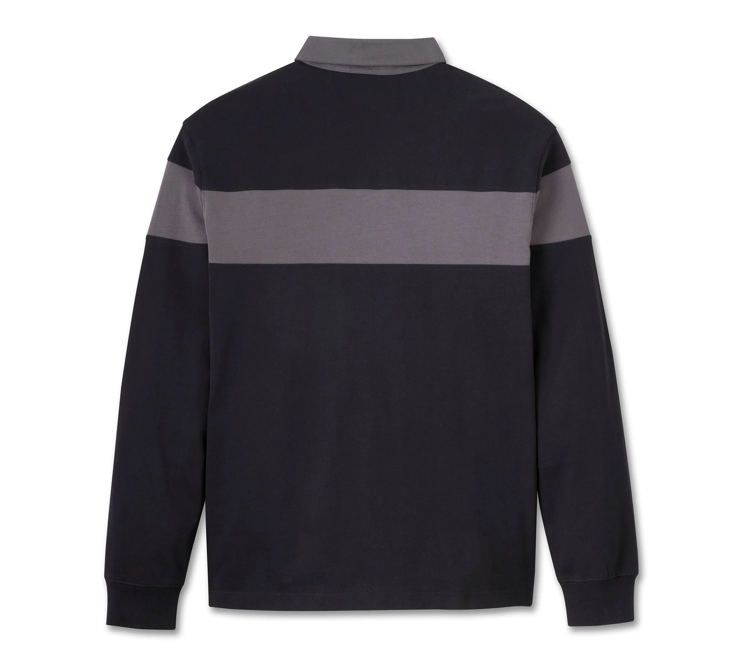 Men's Bar & Shield Long Sleeve Polo - Harley Black