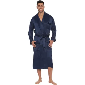 Mens Long Full-length Silk Robes Men's Luxury Silk Bathrobe