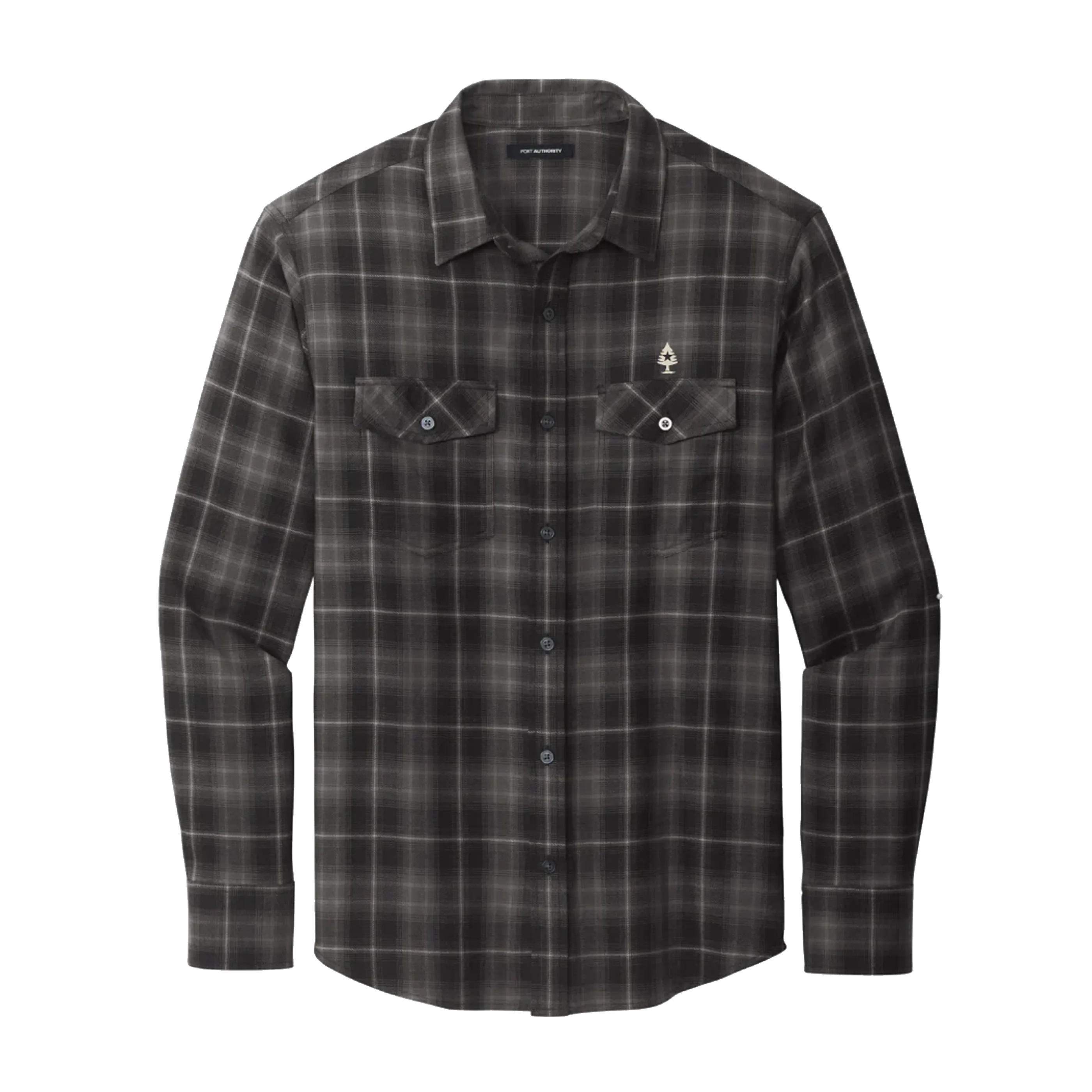 Men's Plaid Flannel Shirt Black