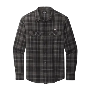 Men's Plaid Flannel Shirt Black